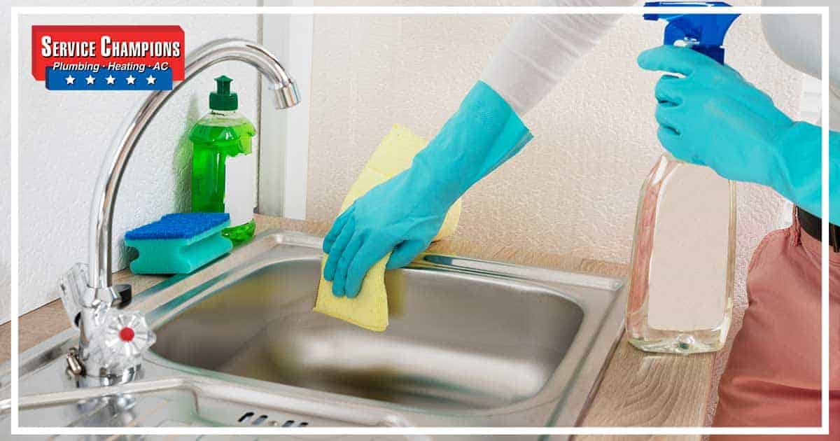 best way to clean your kitchen sink