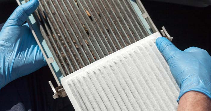Image: A Dirty And Clean Air Filter Side By Side. You'Ll Want To Check And Change Your Air Filter If You Had To Deal With A Nearby Fire.