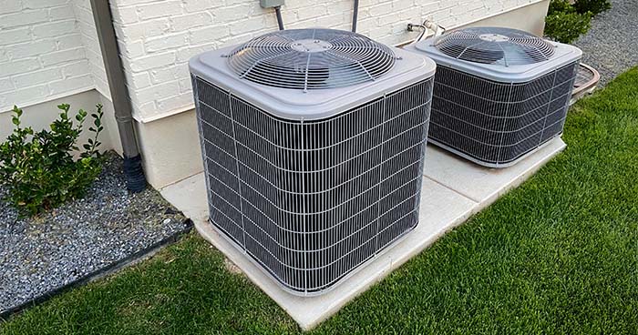 Image: Two Condensers Side By Side, This Shows How Small Some Condensers Can Be. You'Ll Want To Fit The Hvac System To The Size Of Your Home.