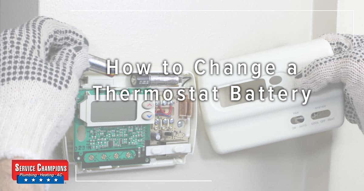 Changing Your Thermostat Battery 